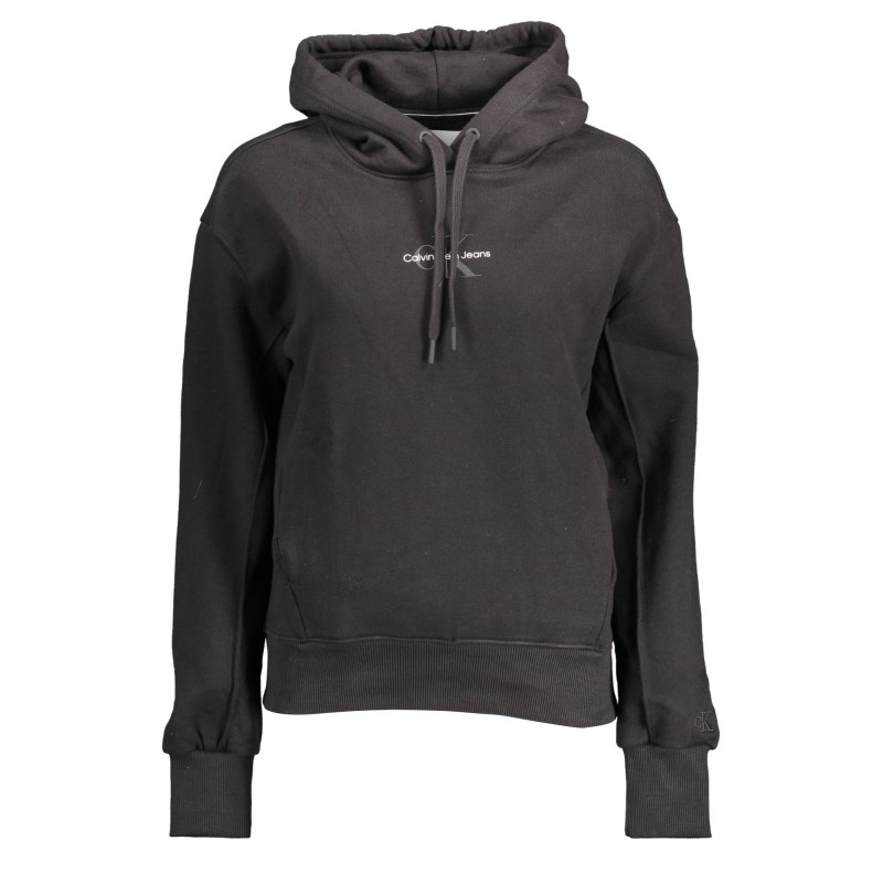 CALVIN KLEIN FELPA SENZA ZIP DONNA NERO CALVIN KLEIN FELPA SENZA ZIP DONNA NERO