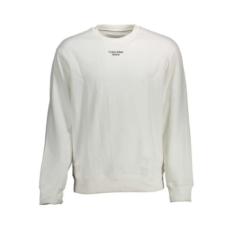 CALVIN KLEIN FELPA SENZA ZIP UOMO BIANCO CALVIN KLEIN FELPA SENZA ZIP UOMO BIANCO