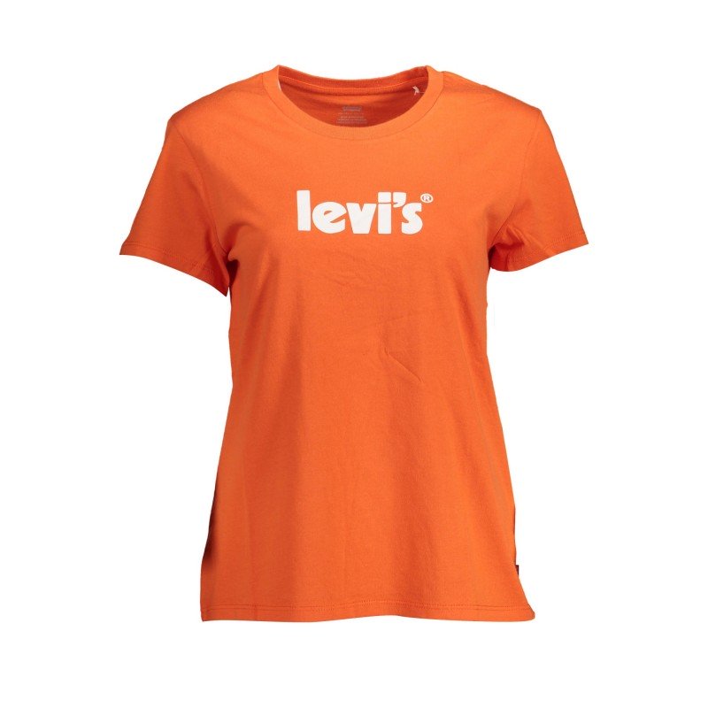 LEVI'S T-SHIRT MANICHE CORTE DONNA ARANCIO LEVI'S T-SHIRT MANICHE CORTE DONNA ARANCIO