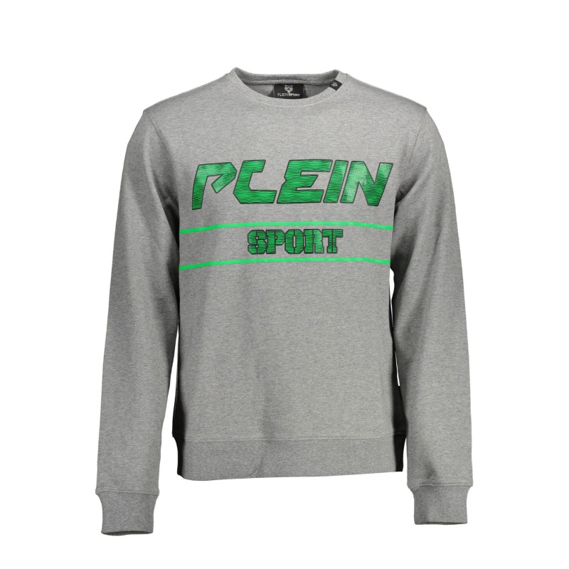 PLEIN SPORT FELPA SENZA ZIP UOMO GRIGIO PLEIN SPORT FELPA SENZA ZIP UOMO GRIGIO