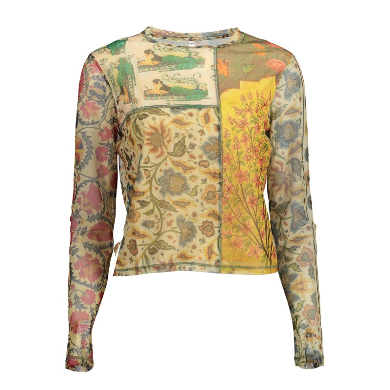 DESIGUAL T-SHIRT MANICHE LUNGHE DONNA BEIGE DESIGUAL T-SHIRT MANICHE LUNGHE DONNA BEIGE