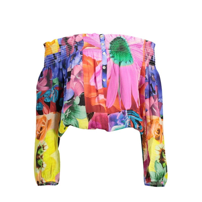 DESIGUAL T-SHIRT MANICHE LUNGHE DONNA ROSA DESIGUAL T-SHIRT MANICHE LUNGHE DONNA ROSA