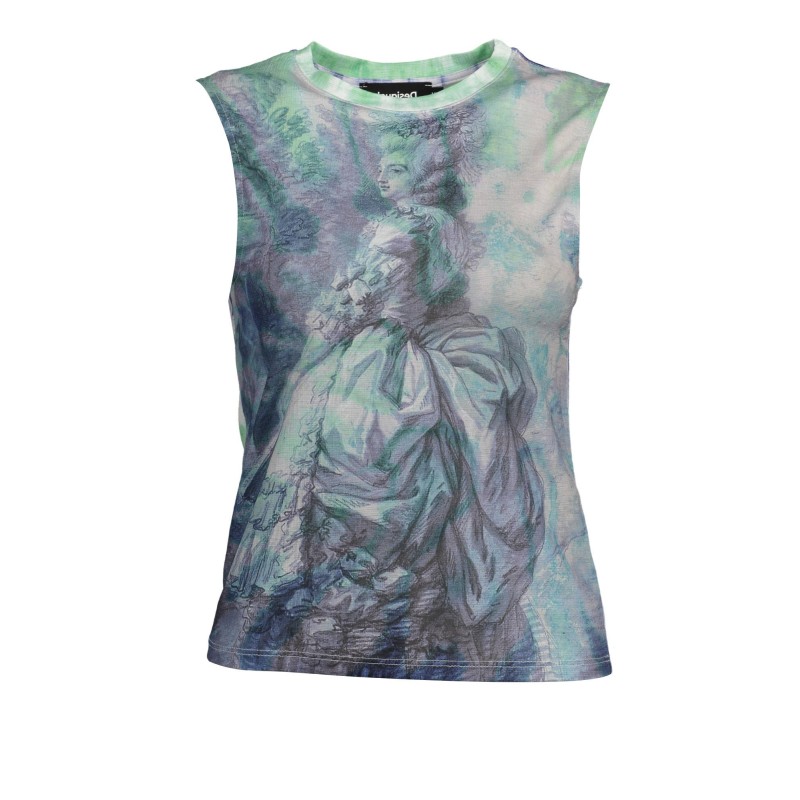 DESIGUAL CANOTTA DONNA AZZURRO DESIGUAL CANOTTA DONNA AZZURRO
