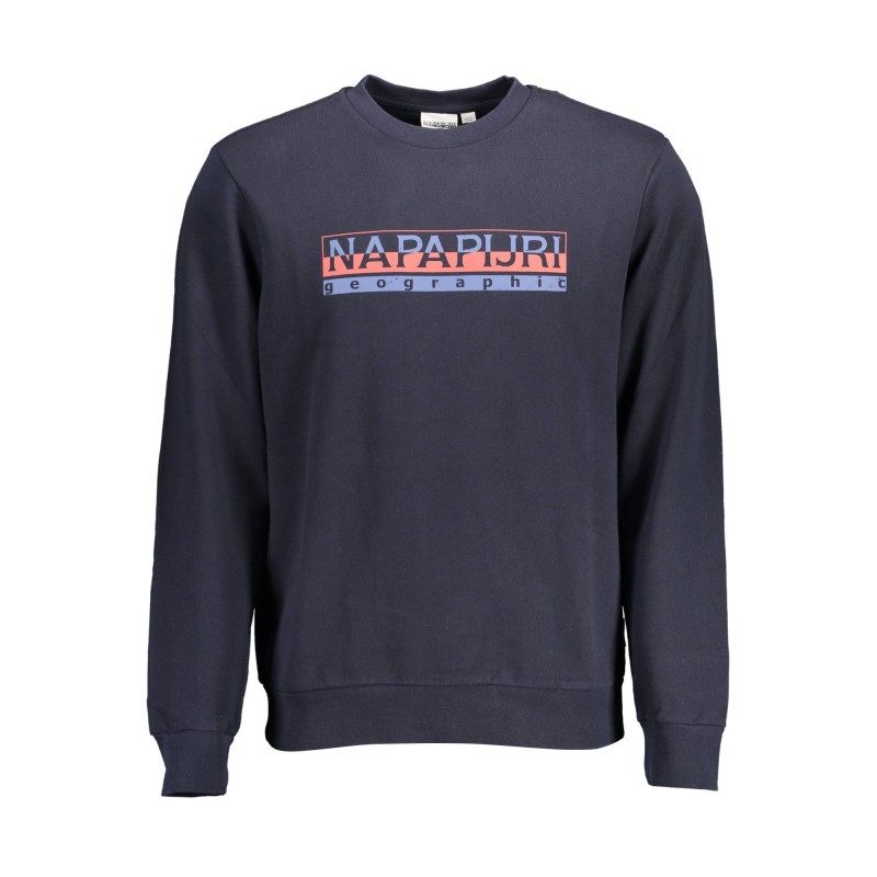 NAPAPIJRI FELPA SENZA ZIP UOMO BLU NAPAPIJRI FELPA SENZA ZIP UOMO BLU
