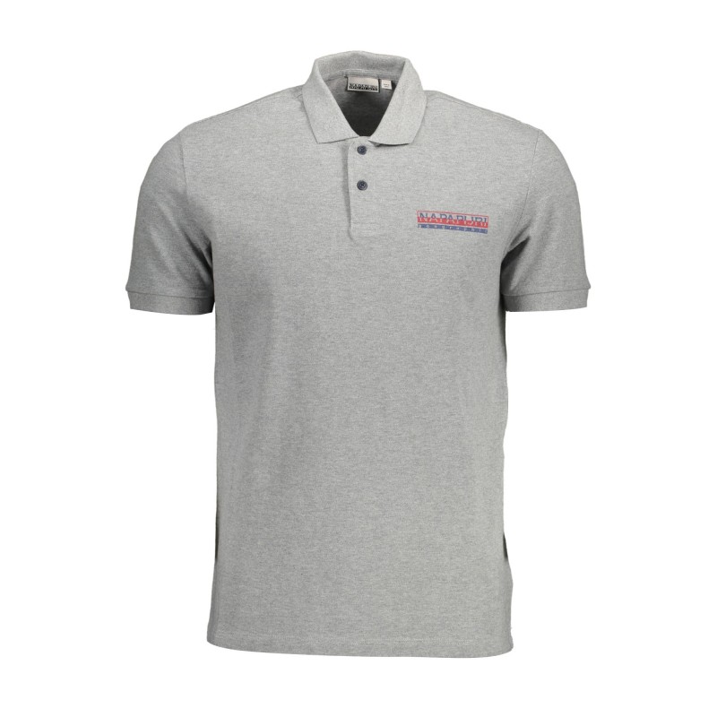 NAPAPIJRI POLO MANICHE CORTE UOMO GRIGIO NAPAPIJRI POLO MANICHE CORTE UOMO GRIGIO