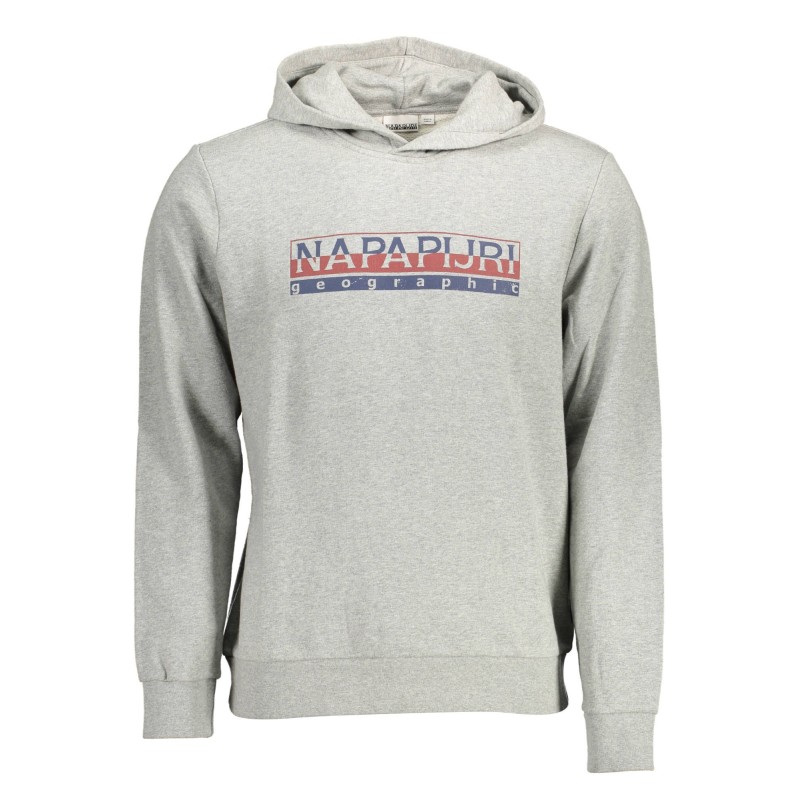 NAPAPIJRI FELPA SENZA ZIP UOMO GRIGIO NAPAPIJRI FELPA SENZA ZIP UOMO GRIGIO