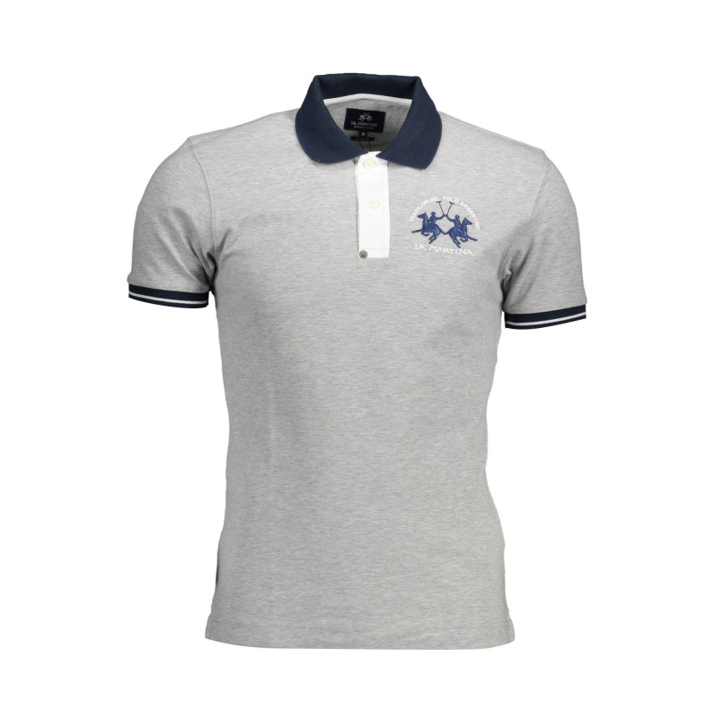LA MARTINA POLO MANICHE CORTE UOMO GRIGIO LA MARTINA POLO MANICHE CORTE UOMO GRIGIO