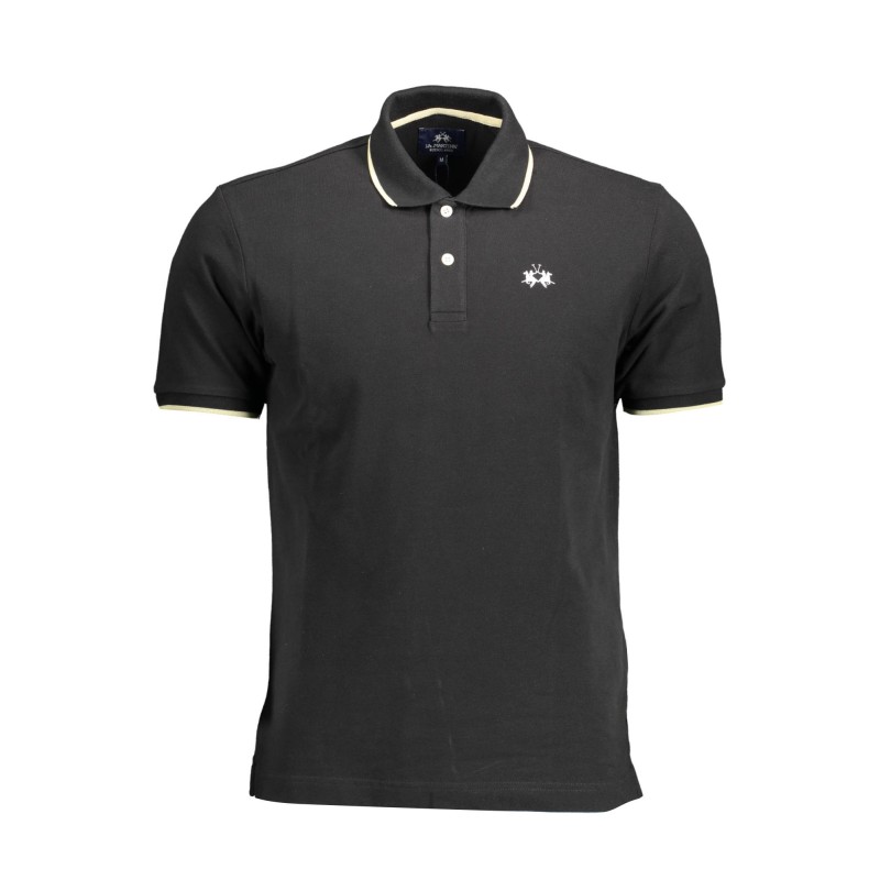 LA MARTINA POLO MANICHE CORTE UOMO NERO LA MARTINA POLO MANICHE CORTE UOMO NERO