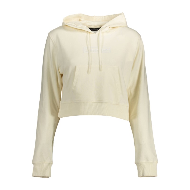 CALVIN KLEIN FELPA SENZA ZIP DONNA BIANCO CALVIN KLEIN FELPA SENZA ZIP DONNA BIANCO