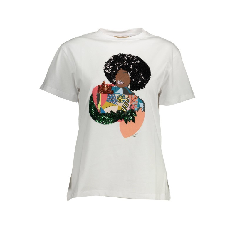 KOCCA T-SHIRT MANICHE CORTE DONNA BIANCO KOCCA T-SHIRT MANICHE CORTE DONNA BIANCO