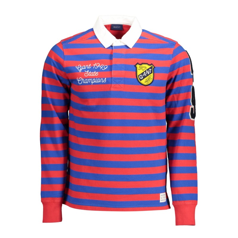 GANT POLO MANICHE LUNGHE UOMO ROSSO GANT POLO MANICHE LUNGHE UOMO ROSSO