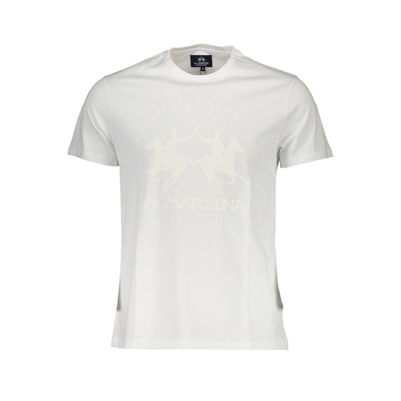 LA MARTINA T-SHIRT MANICHE CORTE UOMO BIANCO LA MARTINA T-SHIRT MANICHE CORTE UOMO BIANCO