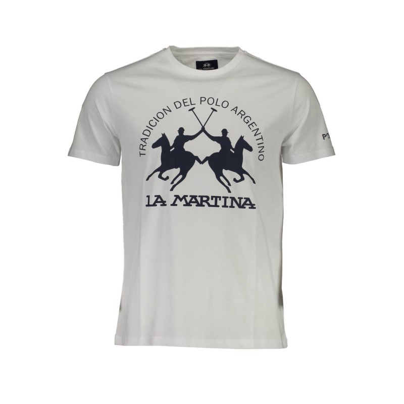 LA MARTINA T-SHIRT MANICHE CORTE UOMO BIANCO LA MARTINA T-SHIRT MANICHE CORTE UOMO BIANCO