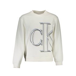 CALVIN KLEIN FELPA SENZA ZIP UOMO BIANCO