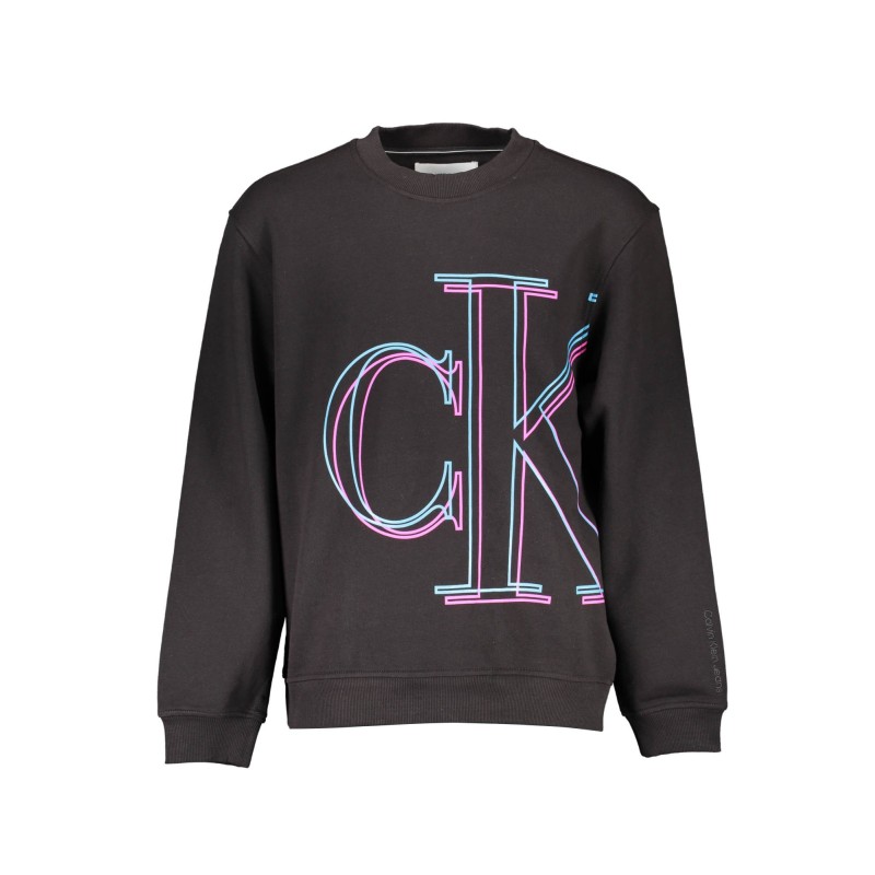 CALVIN KLEIN FELPA SENZA ZIP UOMO NERO CALVIN KLEIN FELPA SENZA ZIP UOMO NERO