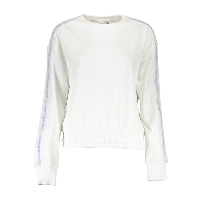 CALVIN KLEIN FELPA SENZA ZIP DONNA BIANCO CALVIN KLEIN FELPA SENZA ZIP DONNA BIANCO