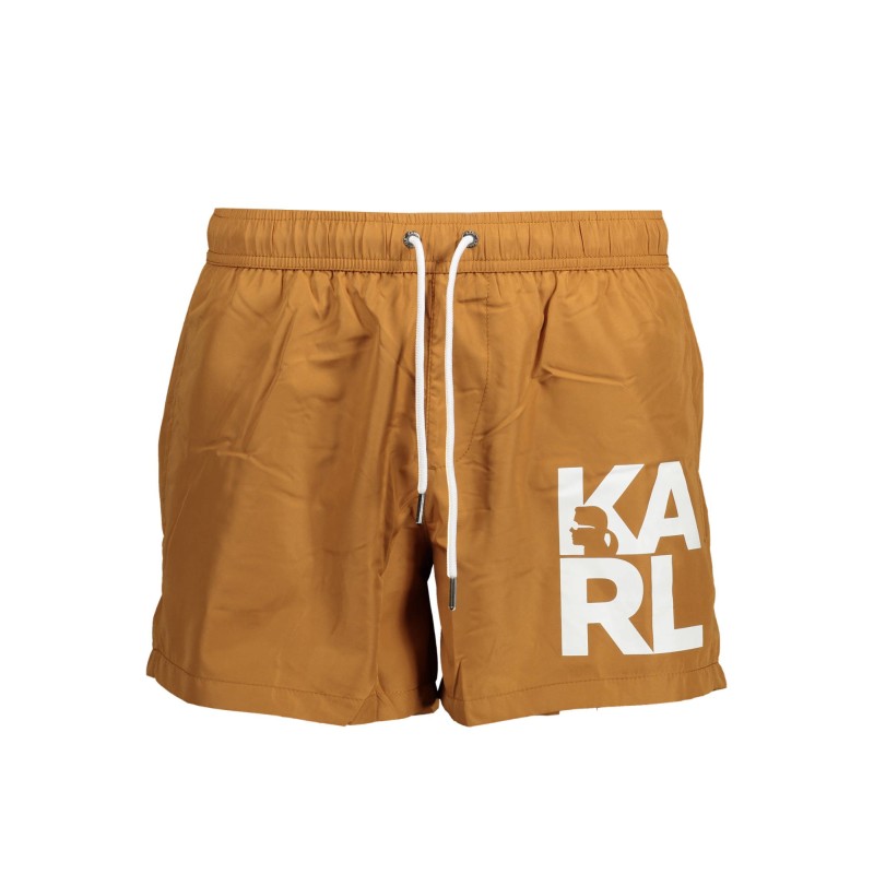 KARL LAGERFELD BEACHWEAR COSTUME PARTE SOTTO UOMO MARRONE KARL LAGERFELD BEACHWEAR COSTUME PARTE SOTTO UOMO MARRONE