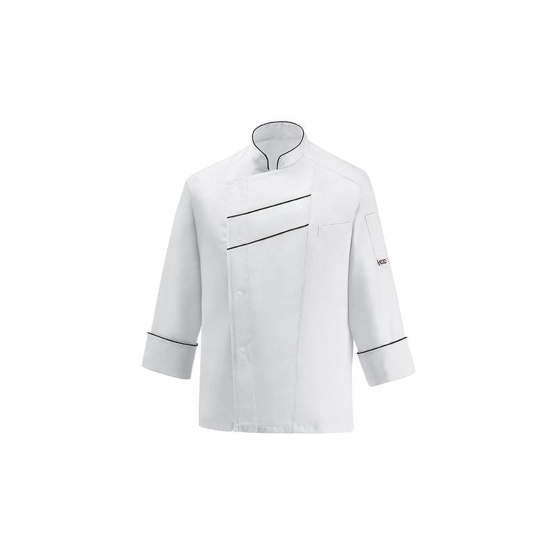 Giacca unisex Line - 60% Polyester - 40% Cotton - Black Piping
