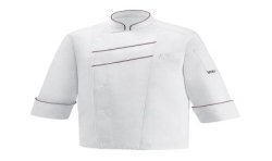 Giacca unisex Line - 60% Polyester – 40% Cotton - Bordeaux Piping