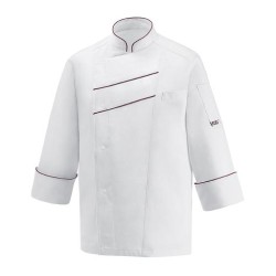 Giacca unisex Line - 60% Polyester – 40% Cotton - Bordeaux Piping