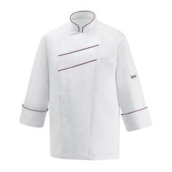 Giacca unisex Line - 60% Polyester – 40% Cotton - Bordeaux Piping