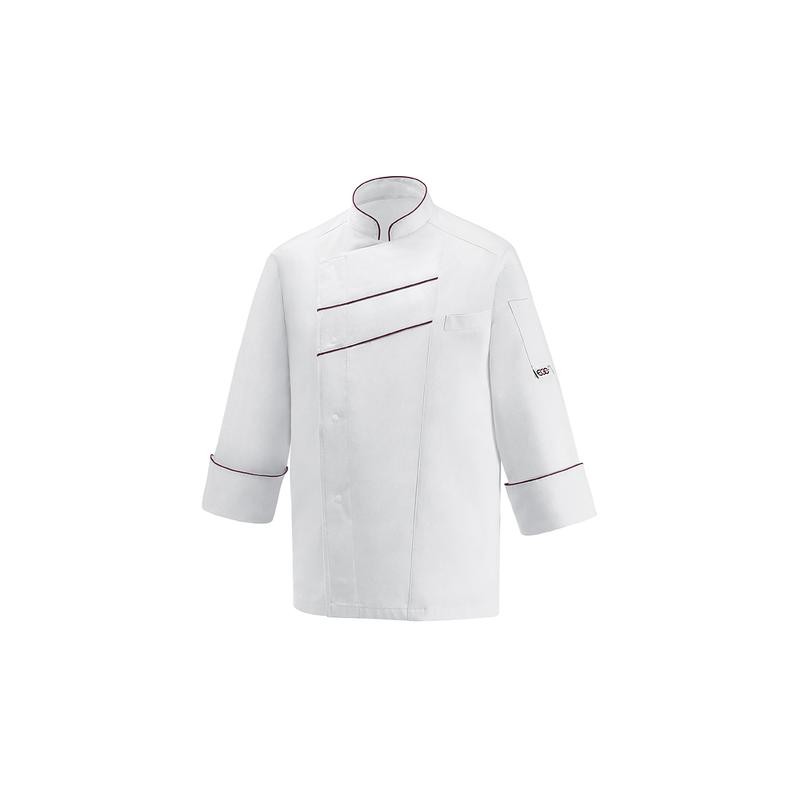 Giacca unisex Line - 60% Polyester – 40% Cotton - Bordeaux Piping