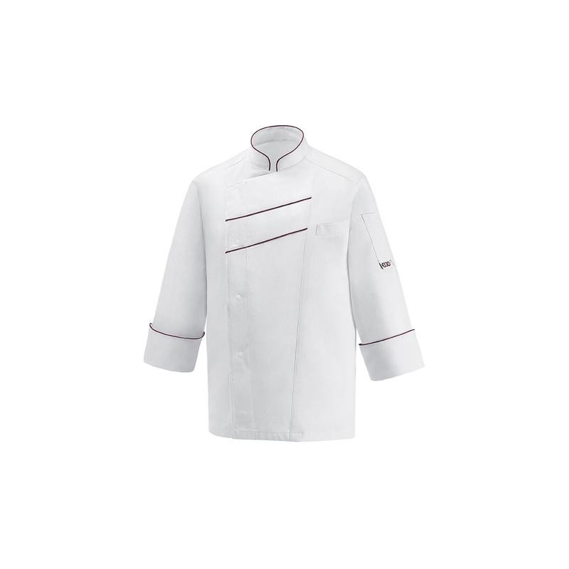 Giacca unisex Line - 60% Polyester – 40% Cotton - Bordeaux Piping