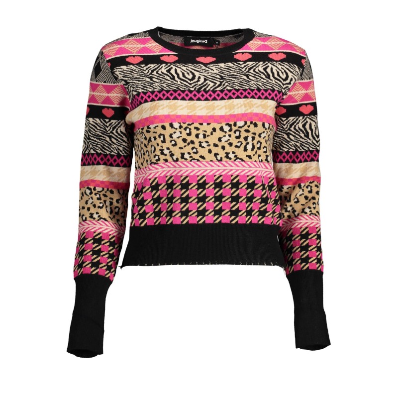 DESIGUAL MAGLIA DONNA NERO DESIGUAL MAGLIA DONNA NERO