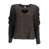 DESIGUAL CAMICIA MANICHE LUNGHE DONNA NERO