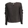 DESIGUAL CAMICIA MANICHE LUNGHE DONNA NERO