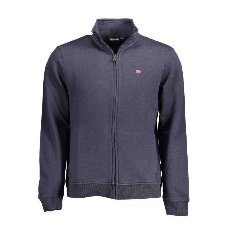 NAPAPIJRI FELPA CON ZIP UOMO BLU NAPAPIJRI FELPA CON ZIP UOMO BLU
