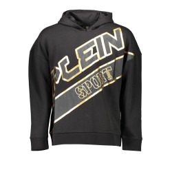 PLEIN SPORT FELPA SENZA ZIP UOMO NERO