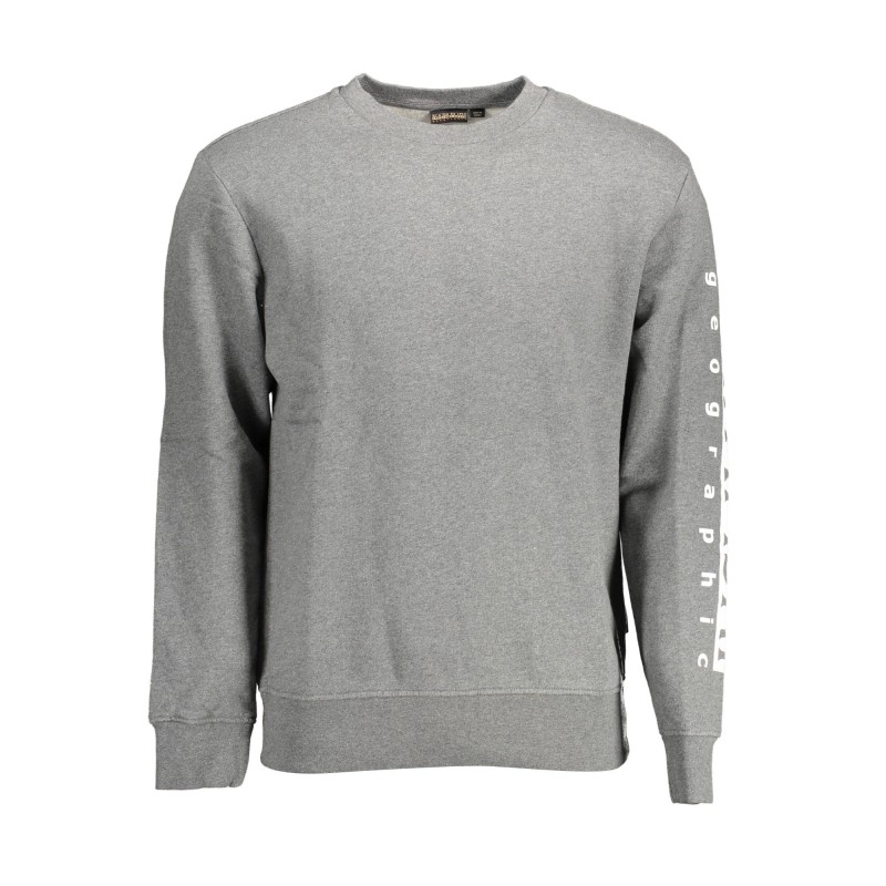 NAPAPIJRI FELPA SENZA ZIP UOMO GRIGIO NAPAPIJRI FELPA SENZA ZIP UOMO GRIGIO