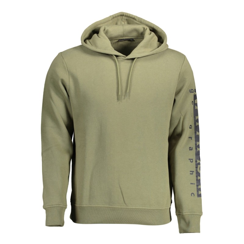 NAPAPIJRI FELPA SENZA ZIP UOMO VERDE NAPAPIJRI FELPA SENZA ZIP UOMO VERDE