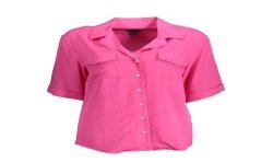 GANT CAMICIA MANICHE CORTE DONNA ROSA
