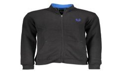 GIAN MARCO VENTURI FELPA CON ZIP UOMO NERO
