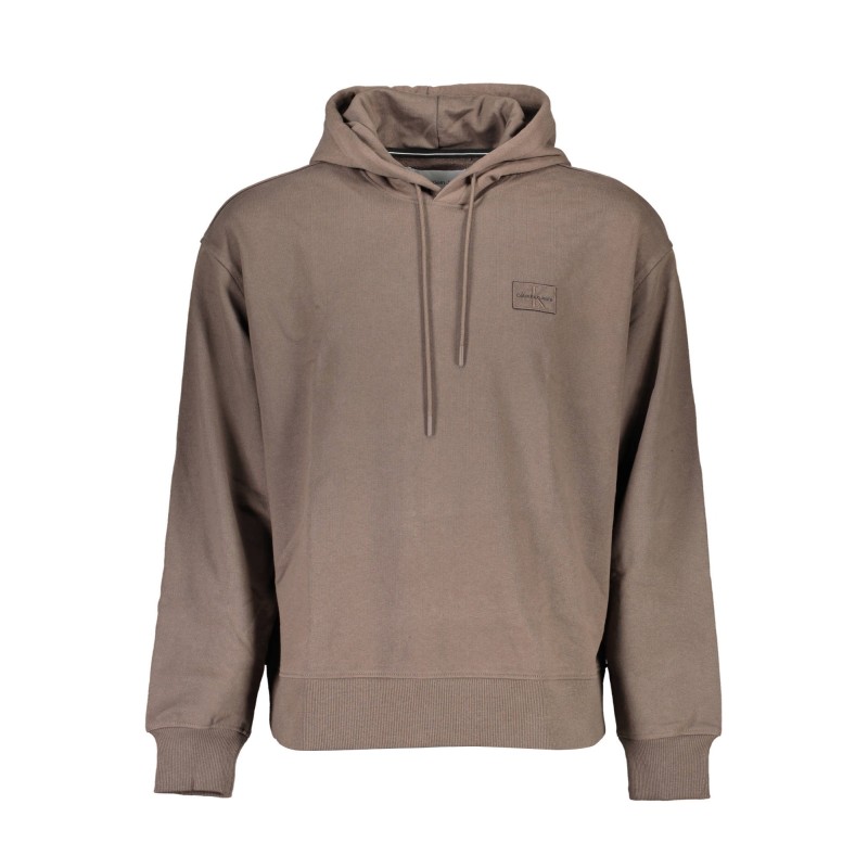 CALVIN KLEIN FELPA SENZA ZIP UOMO MARRONE CALVIN KLEIN FELPA SENZA ZIP UOMO MARRONE
