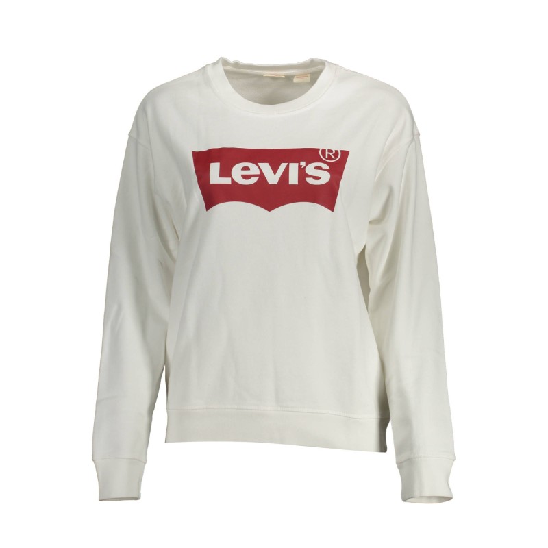 LEVI'S FELPA SENZA ZIP DONNA BIANCO LEVI'S FELPA SENZA ZIP DONNA BIANCO