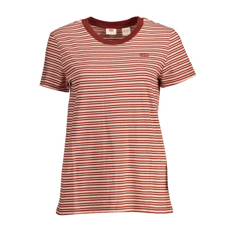 LEVI'S T-SHIRT MANICHE CORTE DONNA ROSSO LEVI'S T-SHIRT MANICHE CORTE DONNA ROSSO