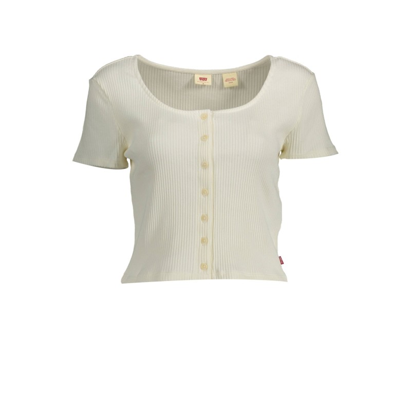 LEVI'S T-SHIRT MANICHE CORTE DONNA BIANCO LEVI'S T-SHIRT MANICHE CORTE DONNA BIANCO