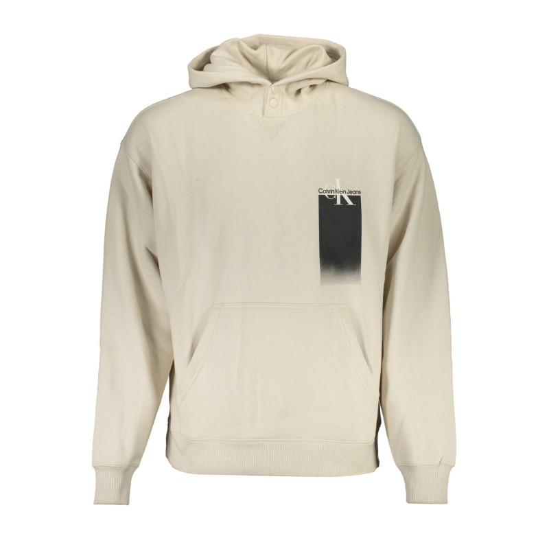 CALVIN KLEIN FELPA SENZA ZIP UOMO BEIGE CALVIN KLEIN FELPA SENZA ZIP UOMO BEIGE