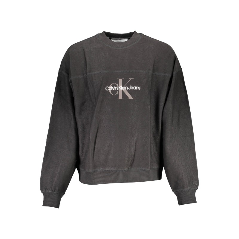 CALVIN KLEIN FELPA SENZA ZIP UOMO NERO CALVIN KLEIN FELPA SENZA ZIP UOMO NERO