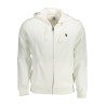 U.S. POLO FELPA CON ZIP UOMO BIANCO