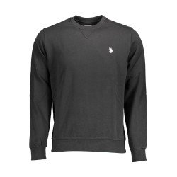 U.S. POLO FELPA SENZA ZIP UOMO NERO