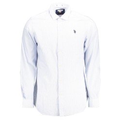 U.S. POLO CAMICIA MANICHE LUNGHE UOMO AZZURRO