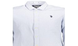 U.S. POLO CAMICIA MANICHE LUNGHE UOMO AZZURRO