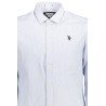 U.S. POLO CAMICIA MANICHE LUNGHE UOMO AZZURRO