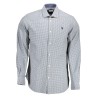 U.S. POLO CAMICIA MANICHE LUNGHE UOMO AZZURRO