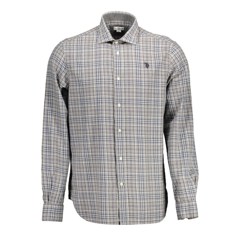 U.S. POLO CAMICIA MANICHE LUNGHE UOMO GRIGIO U.S. POLO CAMICIA MANICHE LUNGHE UOMO GRIGIO