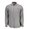 U.S. POLO CAMICIA MANICHE LUNGHE UOMO BLU